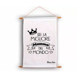 locandina parete 30x45 scritta sei la migliore mamma del mondo festa compleanno