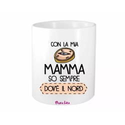 portapenne 8x10 scritta con la mia mamma so sempre dov'e nord regalo compleanno