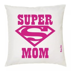 cuscino 40 x 40 scritta super mom mamma idea regalo compleanno festa