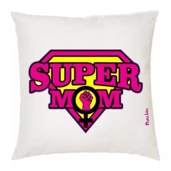 cuscino 40x40 scritta super mom mamma idea regalo compleanno festa regalo