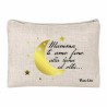 pochette bustina porta oggetti scritta mamma ti amo luna festa regalo compleanno