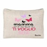 pochette bustina porta oggetti scritta mamma ti voglio bene regalo compleanno