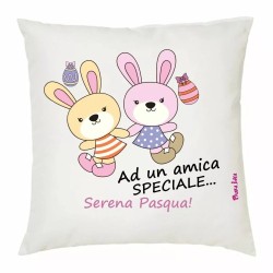 cuscino 40x40 cm scritta ad una amica speciale serena pasqua regalo