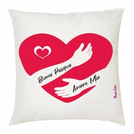 cuscino 40x40 cm scritta buona pasqua amore mio regalo fidanzato fidanzata