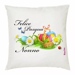 cuscino 40x40 con imbottitura scritta felice pasqua nonno regalo nipoti nonno