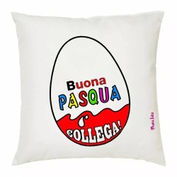 cuscino con imbottitura 40x40 cm scritta buona pasqua collega regalo