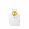 grembiule bianco cucina disegno pulcino giallo pasqua regalo simpatico