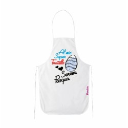 grembiule bianco cucina scritta al mio super fratello serena pasqua regalo