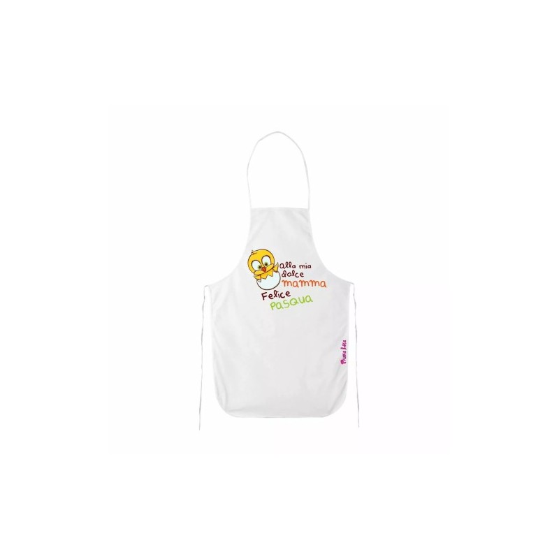 grembiule bianco cucina scritta alla mia dolce mamma felice pasqua regalo
