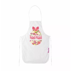 grembiule bianco cucina scritta buona pasqua regalo parenti famigliari amica