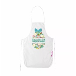grembiule bianco cucina scritta buona pasqua regalo parenti famigliari amici