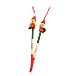 matita in legno Pinocchio con stampa Italia cm 23