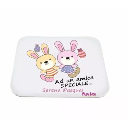 mouse pad tappetino scritta ad una amica speciale buona pasqua regalo amicizia