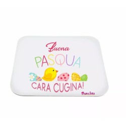 mouse pad tappetino scritta buona pasqua cara cugina regalo cugini