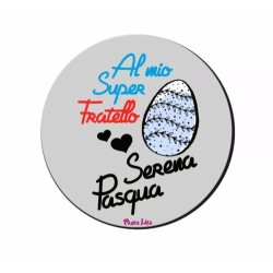 mouse pad tappetino scrittaal mio super fratello serena pasqua regalo fratelli