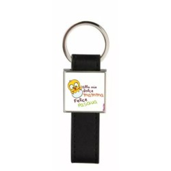 portachiave pelle metallo scritta alla mia dolce mamma felice pasqua regalo