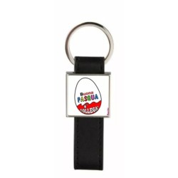 portachiave pelle metallo scritta buona pasqua collega regalo collega di lavoro
