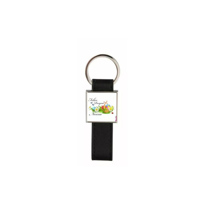 portachiave pelle metallo scritta felice pasqua nonno regalo nipoti