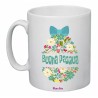 tazza ceramica 8x10 buona pasqua regalo amici famiglia parenti uovo azzurro