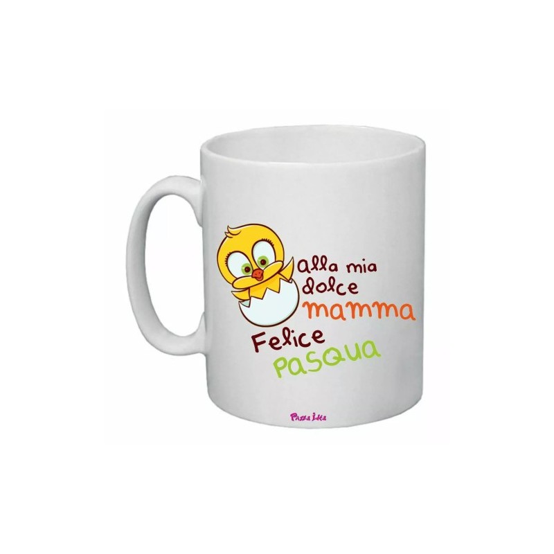 tazza ceramica 8x10 scritta alla mia dolce mamma felice pasqua regalo madre