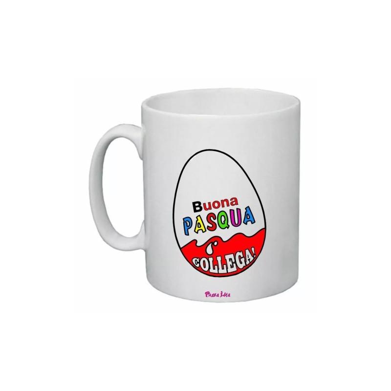 tazza ceramica 8x10 scritta buona pasqua collega regalo collega lavoro
