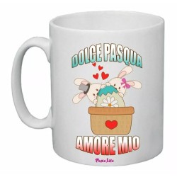 tazza ceramica 8x10 scritta dolce pasqua amore mio regalo fidanzata fidanzato