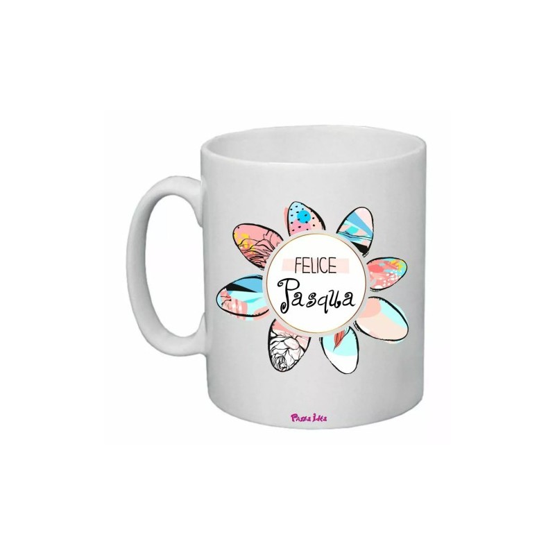 tazza ceramica 8x10 scritta felice pasqua regalo famiglia amici amore