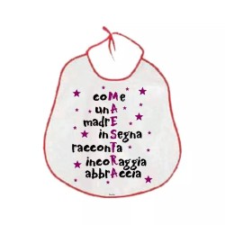 bavaglione bavaglia adulti scritta MAESTRA scuola festa auguri compleanno