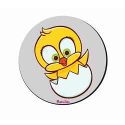 mouse pad tappetino disegno pulcino giallo regalo pasqua amici parenti