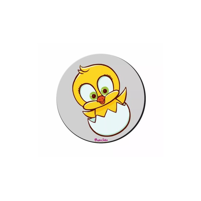 mouse pad tappetino disegno pulcino giallo regalo pasqua amici parenti