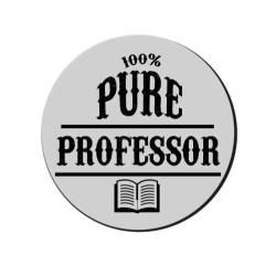 mouse pad tappetino pc scritta 100 % pure prof insegnante anno scolastico regalo