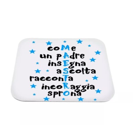 mouse pad tappetino pc scritta maestro festa compleanno scuola anno insegnante