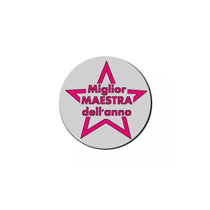 mouse pad tappetino pc scritta miglior maestra dell'anno scuola insegnante