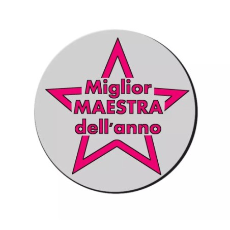 mouse pad tappetino pc scritta miglior maestra dell'anno scuola insegnante