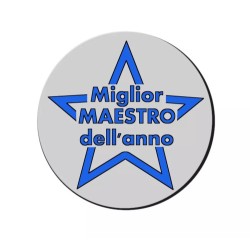 mouse pad tappetino pc scritta miglior maestro dell'anno scuola insegnante