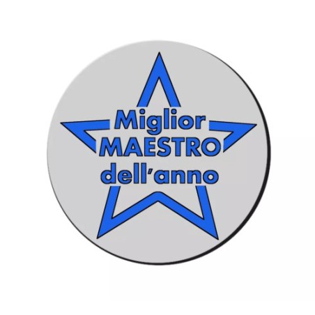 mouse pad tappetino pc scritta miglior maestro dell'anno scuola insegnante