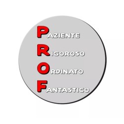 mouse pad tappetino pc scritta prof insegnante professore anno scolastico regalo