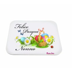 mouse pad tappetino rettangolare scritta felice pasqua nonno regalo nipoti