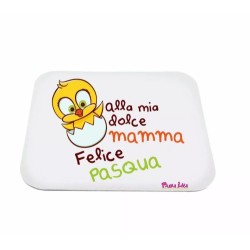 mouse pad tappetino scritta alla mia dolce mamma felice pasqua regalo