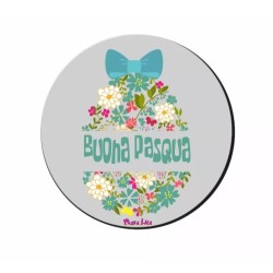 mouse pad tappetino scritta buona pasqua regalo uovo amici parenti famigliari