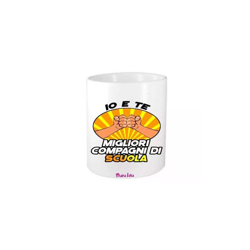 portapenne 8x10 scritta io e te migliori compagni di scuola idea regalo amici