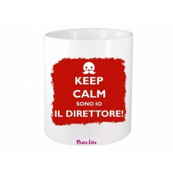 portapenne 8x10 scritta keep calm sono il direttore scuola idea regalo azienda