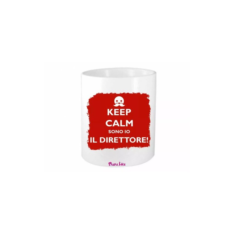 portapenne 8x10 scritta keep calm sono il direttore scuola idea regalo azienda