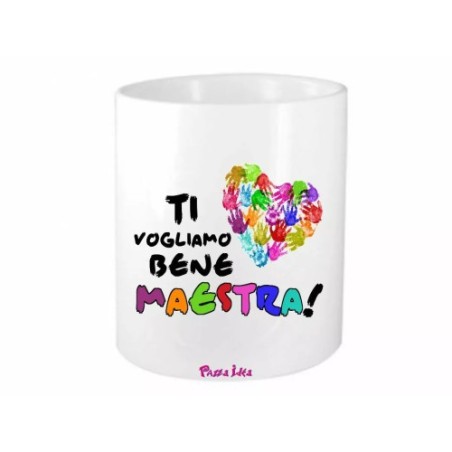 portapenne 8x10 scritta ti vogliamo bene maestra insegnante fine scuola regalo