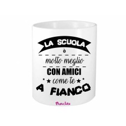 portapenne scritta scuola e meglio con amici come te idea regalo alunno compagno