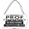 targhetta legno mdf scritta prof fantastica professoressa scuola regalo maestra