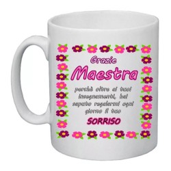 tazza 8 x 10 cm con scritta grazie maestra insegnante auguri compleanno scuola