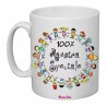 tazza 8 x 10 scritta 100% maestra speciale insegnante auguri compleanno scuola