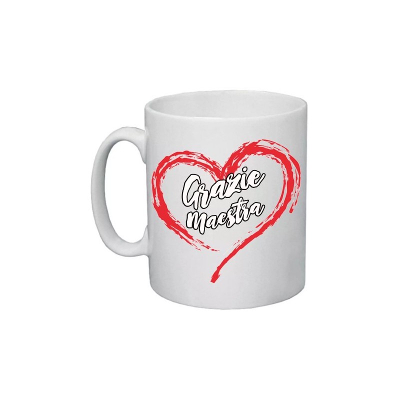 tazza 8 x 10 scritta grazie maestra insegnante auguri compleanno scuola