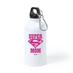 borraccia bottiglia 500 ml scritta super mom festa della mamma regalo compleanno